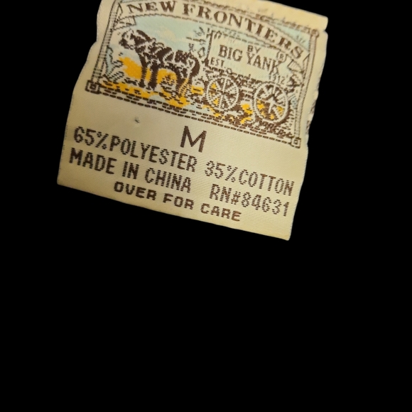 Mens Pullover Top Fleece Blue Medium Pockets Button - Picture 5 of 5